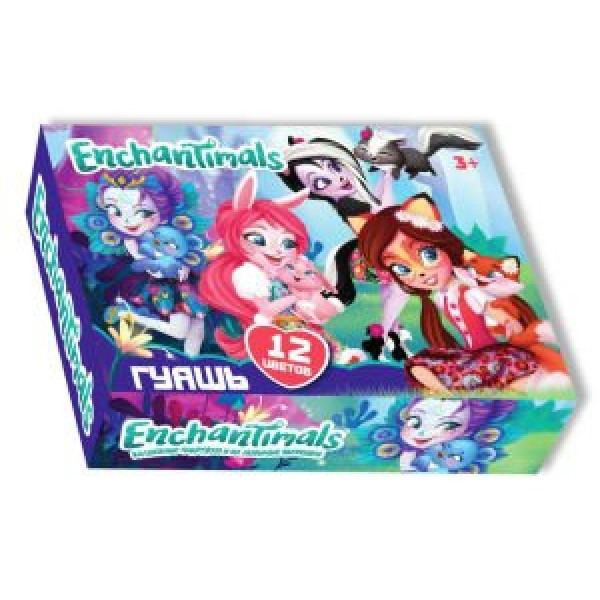 Краска гуашь 12цв Enchantimals 88760 Centrum