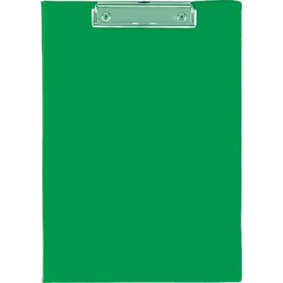 Планшет с прижимом А4 картон Клипборд 2мм Покрытие ПВХ зеленый 3034701 deVente