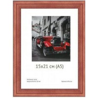 Фоторамка деревянная 15х21 сосна с20 красное дерево Б0030573 Светосила 50/700