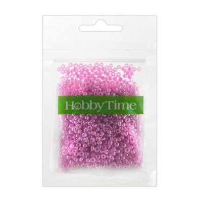 Бисер 2,0мм нежно-розовый жемчужный пастельный 10гр круглый №11 2-643/11 Hobby Time