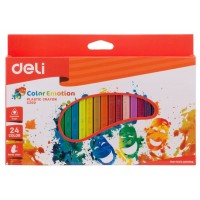 Карандаши восковые 24цв 3-гр. Color Emotion EC20020 410955 Deli 12/72