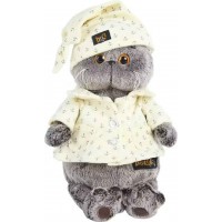 Budi Basa Игрушка   Кот Басик в пижаме, мягкая, 22 см Ks22-024 Россия