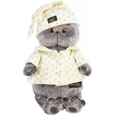 Budi Basa Игрушка   Кот Басик в пижаме/мягкая, 22 см Ks22-024 Россия