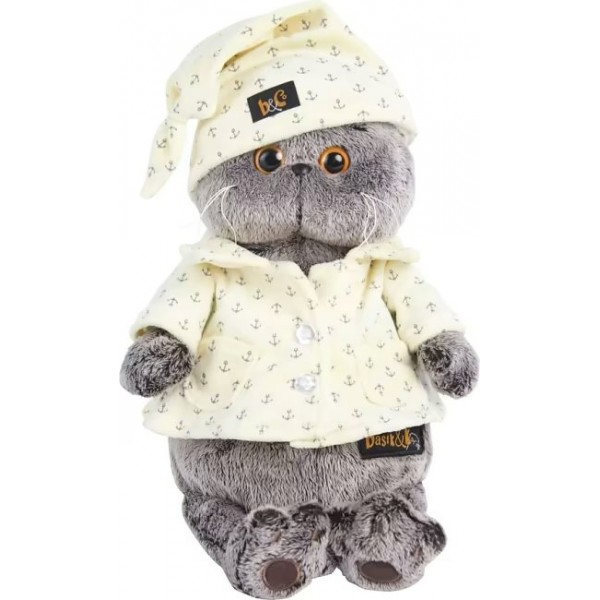 Budi Basa Игрушка   Кот Басик в пижаме/мягкая, 22 см Ks22-024 Россия