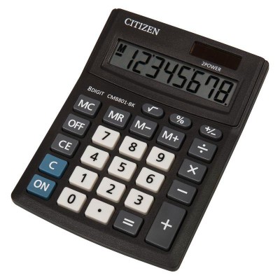 Калькулятор 8-разрядный коррекция последнего введенного значения CMB801BK 259753 Citizen  259753