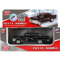 Технопарк Игрушка   Машина ГАЗ Чайка Милиция металлическая, инерционная, открываются двери X600-H09082-R Китай