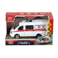 Технопарк Игрушка   Машина. Газель Скорая пластик, инерционная, открываются двери, свет, звук A071-H11021-J006 Китай
