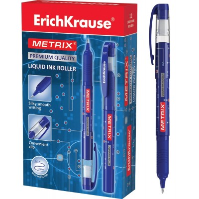 Ручка роллер Metrix  синяя 0,5мм 45479 ErichKrause 12/144