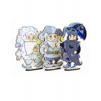 РазвИгрыВоскоб Игра  Персонажи Набор. Гномы/бол ПС-021 Россия 3 шт