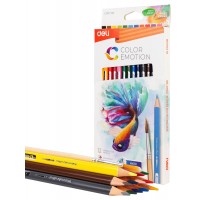 Карандаши цветные акварельный 12шт Color Emotion липа EC00700 1028844 Deli 24/96