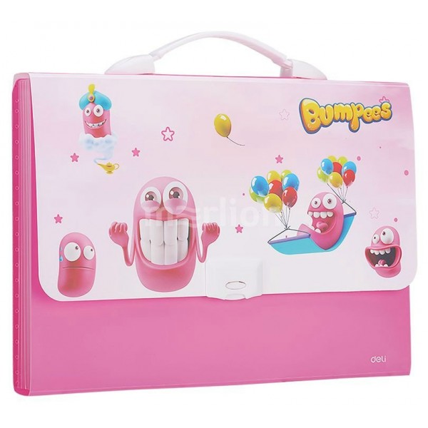 Портфель пластиковый А4 7 отделений Bumpees EZ60102 Deli 12/48 1028891