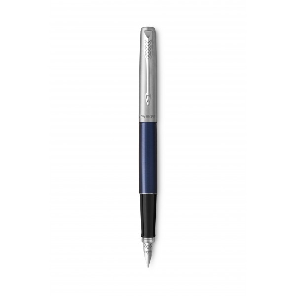 Ручка подарочная перьевая JOT ROYAL BLUE CT FP M BLU GB корпус синий металл 879641 2030950 Parker