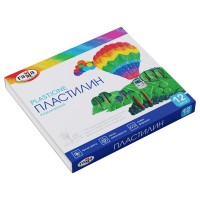 Пластилин 12 цветов 240гр Классический со стеком, картонная упаковка 281033 Гамма