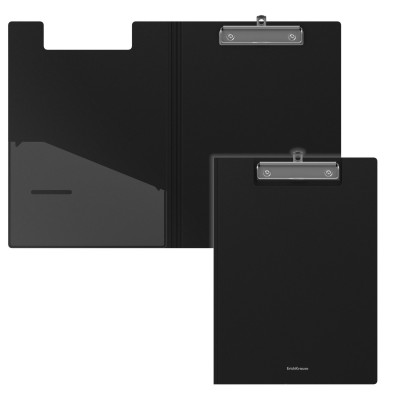 Папка -планшет А4 с прижимом и крышкой Matt Classic карман, черная 45981 ErichKrause 4/56