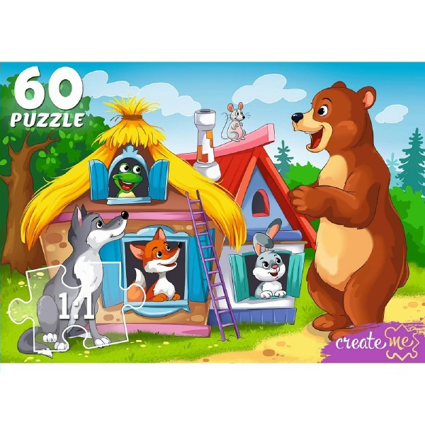 Рыжий кот Пазл 60  Теремок У60-7228 Россия