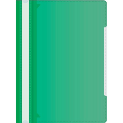 Скоросшиватель пластиковый А4 120/160мкм + карман зеленый 816315 Бюрократ 20/200 PS-K20GRN