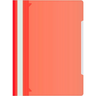 Скоросшиватель пластиковый А4 120/160мкм + карман красный 816316 Бюрократ 20/200 PS-K20RED