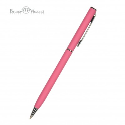 Ручка шарик. пов. мех. Palermo синяя 0,7мм метал. коралловый корп. 20-0250/12 Bruno Visconti