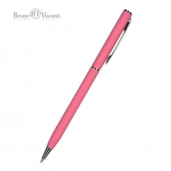 Ручка шарик. пов. мех. Palermo синяя 0,7мм метал. коралловый корп. 20-0250/12 Bruno Visconti