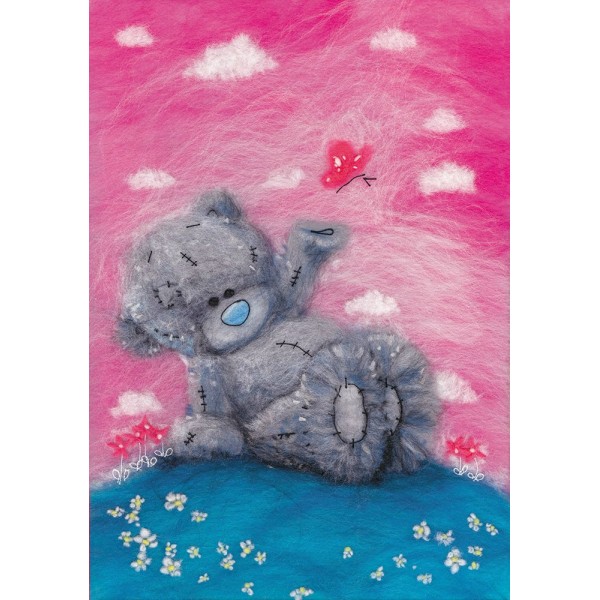 Картина шерстью Татти Тедди с бабочкой WTY-WA-0157 Woolla