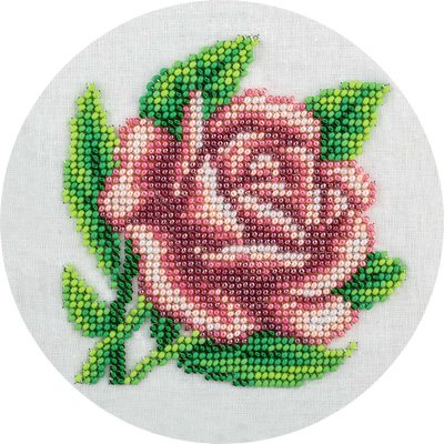 Вышивание бисером 12х12см Королевская роза 8-169 Klart