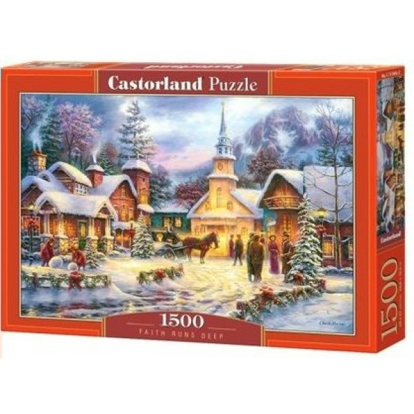 Castor Land Пазл 1500  Праздник Рождества С-151646 Польша