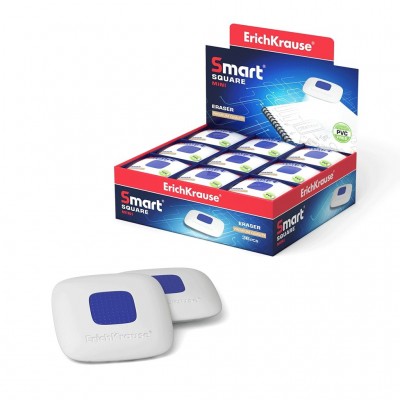 Ластик резиновый SmartWay Mini Square с пластиковым держателем 45554 ErichKrause 36/1440