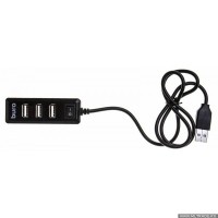 Разное  Разветвитель 4порт.USB BU-HUB4-0.5L-U2.0 черн. 436328 Buro