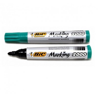 Маркер перманентный пулевидный ЭКО 2000 зеленый 8209123 Bic