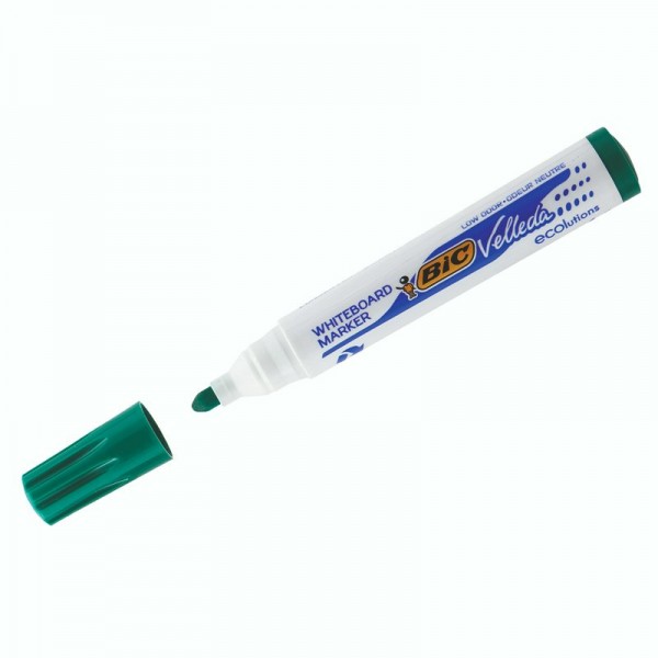 Маркер для доски ЭКО Веледа зеленый пулевидный 904940 Bic