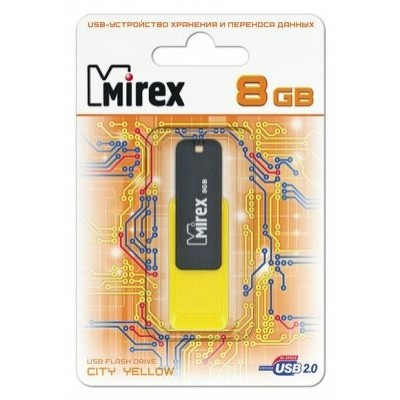Флэш-карта 08GB Cuty yellow 13600-FMUCYL08 Mirex