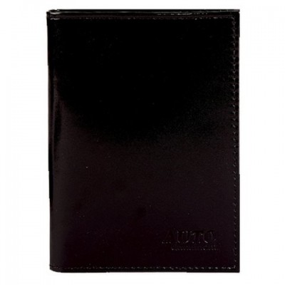 Бумажник водителя кожа + паспорт 100х138х8мм черн. глянцевый O-78-89 Премьер