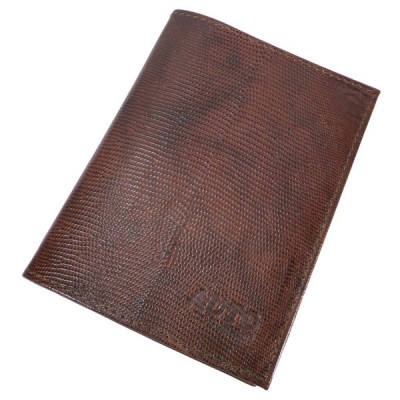 Бумажник водителя кожа + паспорт 100х138х8мм коричневый темный  игуа O-77-84 Премьер