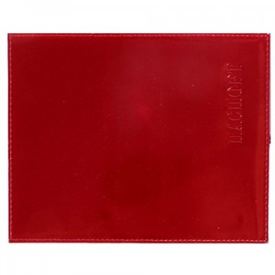 Обложка для паспорта кожа 95х137х3мм красный гладкий O-8-135 Премьер