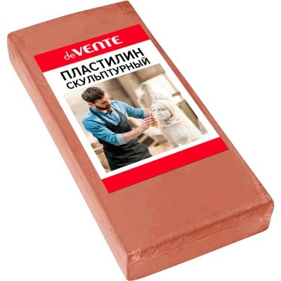 Пластилин скульптурный терракотовый твердый 1000гр 8042917 deVente Пластилин скульптурный терракотовый твердый 1000гр 8042917 deVente