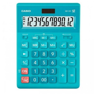 Калькулятор 12-разр. голуб.GR-12C-LB 1077301 Casio 10/40