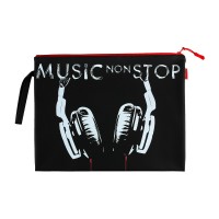 Папка на молнии А4 34х26см Music non stop силикон, черный 14-007/04 Bruno Visconti 10/100 Папка на молнии А4 34х26см Music non stop силикон, черный 14-007/04 Bruno Visconti 10/100