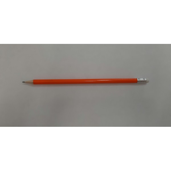 Карандаш чернографитный HB 1,85мм Promo липа, круглый, заточенный, с белым ластиком, оранжевый корпус RLBLESor deVente 12/144/2880