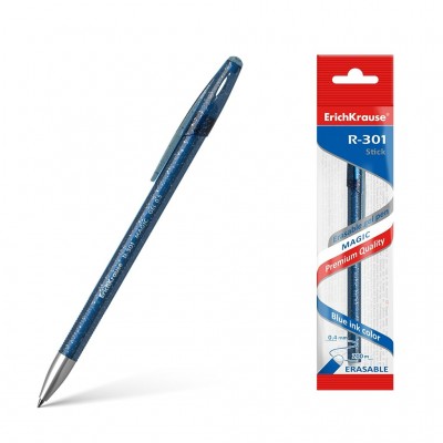 Ручка гелевая Пиши-стирай R-301 MagicGel синяя 0,5мм инд. уп. 45212 ErichKrause 12/288