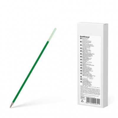 Стержень шариковый 140мм зеленый 1,0мм для ручек R-301 Stick 46964 ErichKrause 100/1200