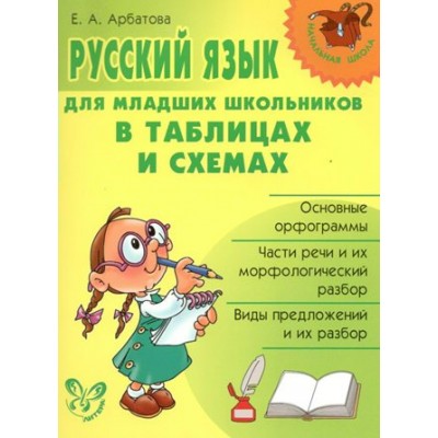 Русский язык для младших школьников в таблицах и схемах. Справочник. Арбатова Е.А. Литера