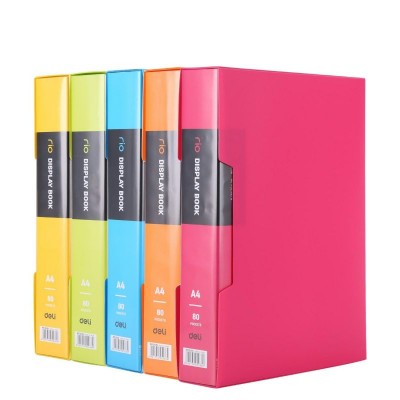 Папка 80 вкладышей А4 1000мкм Vivid Extend 1004029 Deli 12/24 E5036