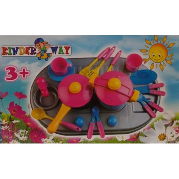 KinderWay Игрушка   Набор посуды. Ева/17 предм 04-411 Украина