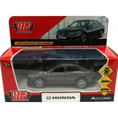 Технопарк Игрушка   Машина. Honda Accord серая/12 см, метал., откр. двери, инерц ACCORD-GY Китай