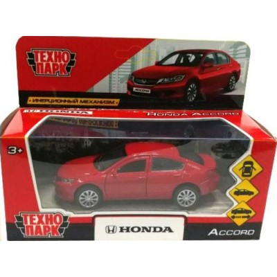 Технопарк Игрушка   Машина. Honda Accord красная/12 см,метал.,откр.двери,инерц. ACCORD-RD Китай