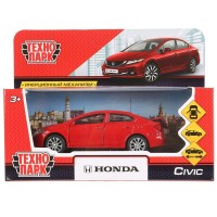 Технопарк Игрушка   Машина. Honda Civic красная/12 см, металл,  откр. двери, инерц CIVIC-RD Китай Технопарк Игрушка   Машина. Honda Civic красная/12 см, металл,  откр. двери, инерц CIVIC-RD Китай
