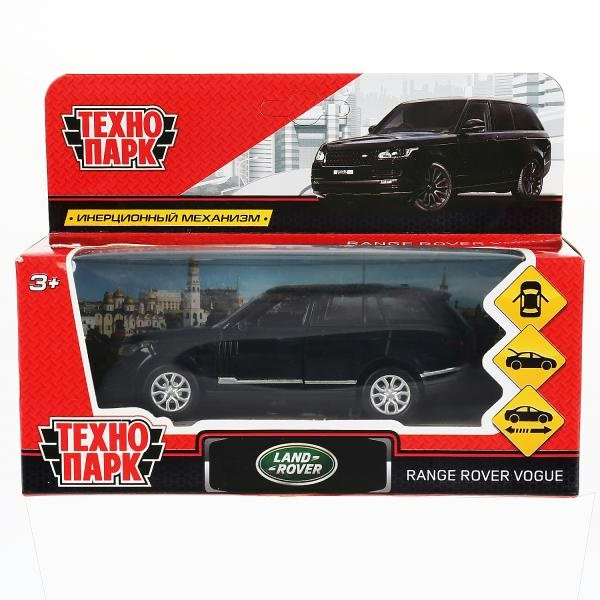 Технопарк Игрушка   Машина. Range Rover Vogue черная/12 см,металл.,инерц.,откр.двери VOGUE-BK Китай