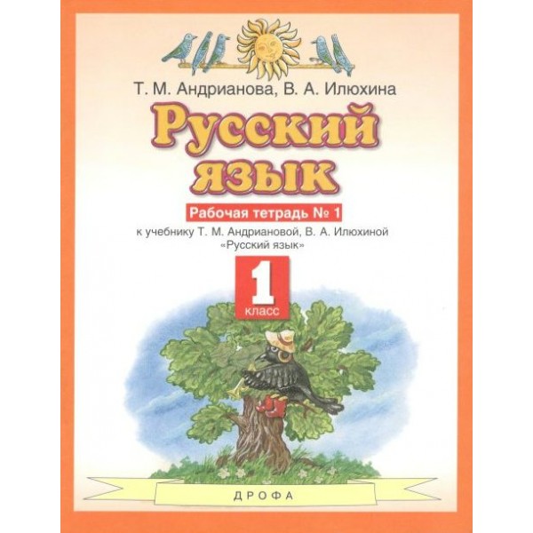 Русский язык. 1 класс. Рабочая тетрадь № 1. 2021. Андрианова Т.М. Дрофа