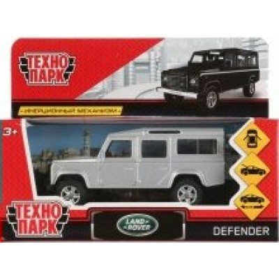 Технопарк Игрушка   Машина. Land Rover Defender//12 см,металл,инерц,откр.двери,серебр.багаж DEFENDER-SL Китай