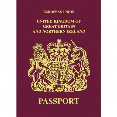 Книжка записная 16л А6 Premium.Паспорт Англия б/лин.22490 16ЗК6лофА_22490 Хатбер 3D фольга 20/320